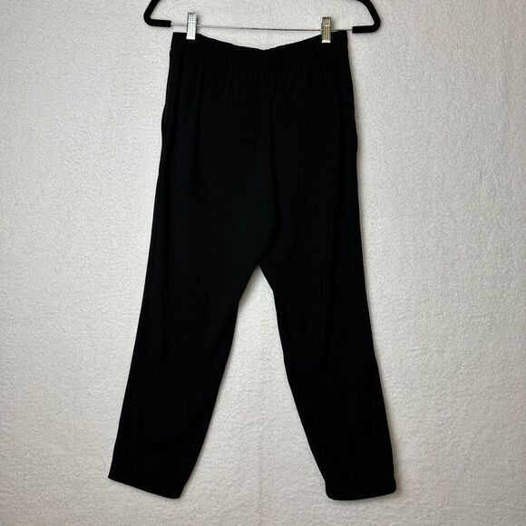 2/$30 Vince Black Tie Waist Pull On Jogger Pants Size S Office Elastic Waist - Picture 2 of 11